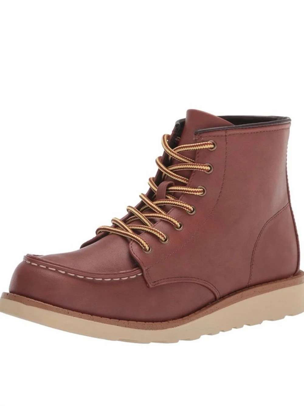 NEW UNIONBAY Allie Whiskey Brown Ankle Boots Size 7.5 Moc Toe Western